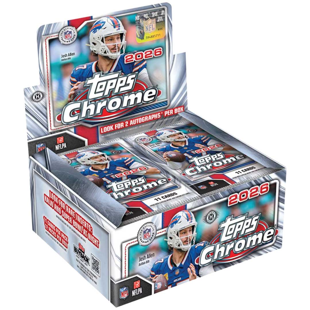 2026 Topps Chrome Football Hobby Jumbo Box