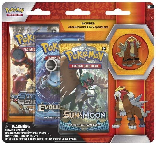 Pokemon Legendary Beast Pin Blister (3 Pack / Random Blister)