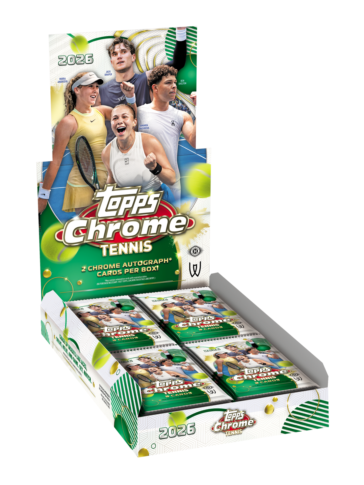2026 Topps Chrome Tennis Hobby Box