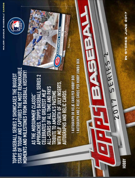 2017 Topps Series 2 Baseball Hobby Box