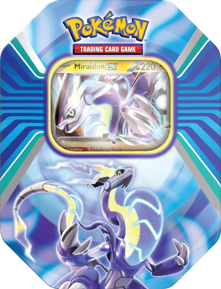 Pokemon Koraidon Ex / Miraidon Ex Tin (4 Pack) (At Random)