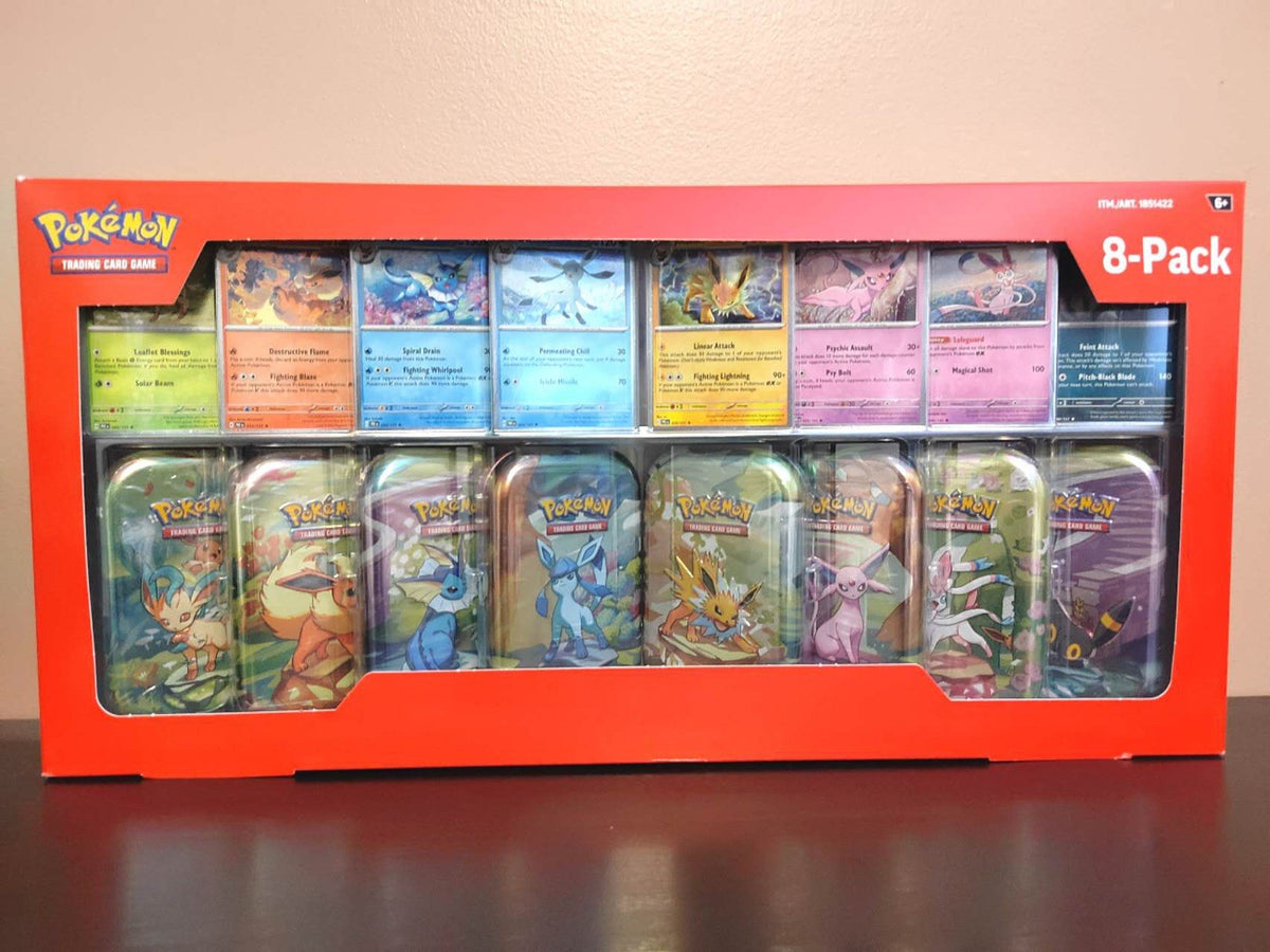 Pokemon Prismatic 8 Pack Tin Box