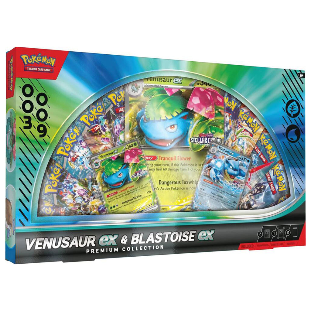 Pokemon Venusaur Ex & Blastoise Ex Premium Collection Box