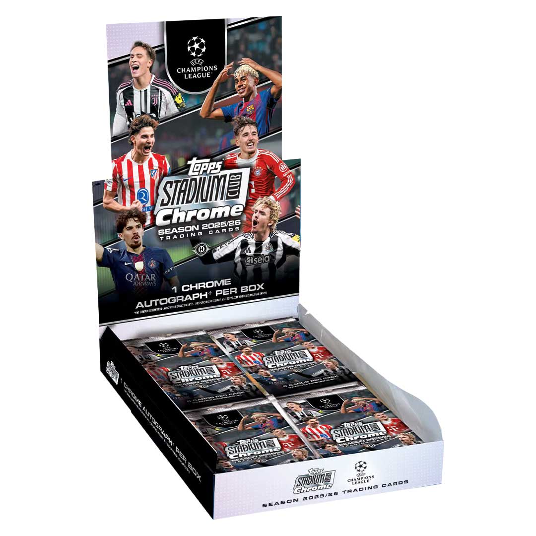 2025-26 Topps Stadium Club Chrome UEFA Champions League Soccer Hobby Box