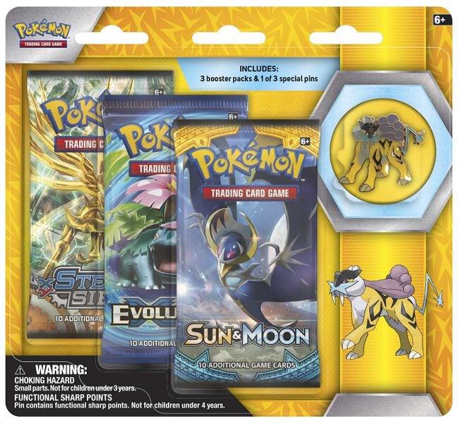 Pokemon Legendary Beast Pin Blister (3 Pack / Random Blister)