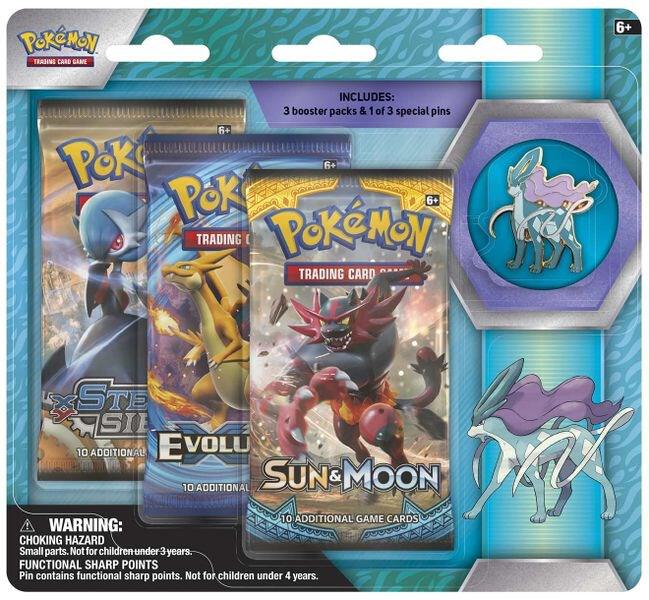 Pokemon Legendary Beast Pin Blister (3 Pack / Random Blister)