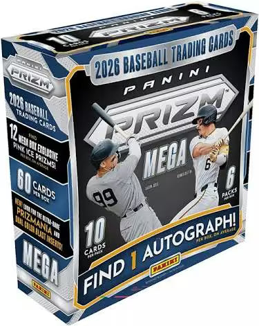 2026 Panini Prizm Baseball Mega Box (Pink Ice Prizms!)