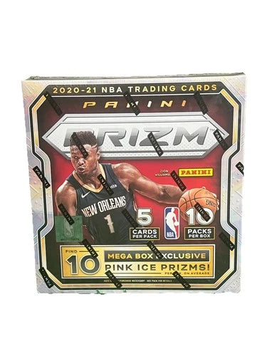 2020-21 Panini Prizm Basketball 50-Card Mega Box (Pink Ice Prizms!)