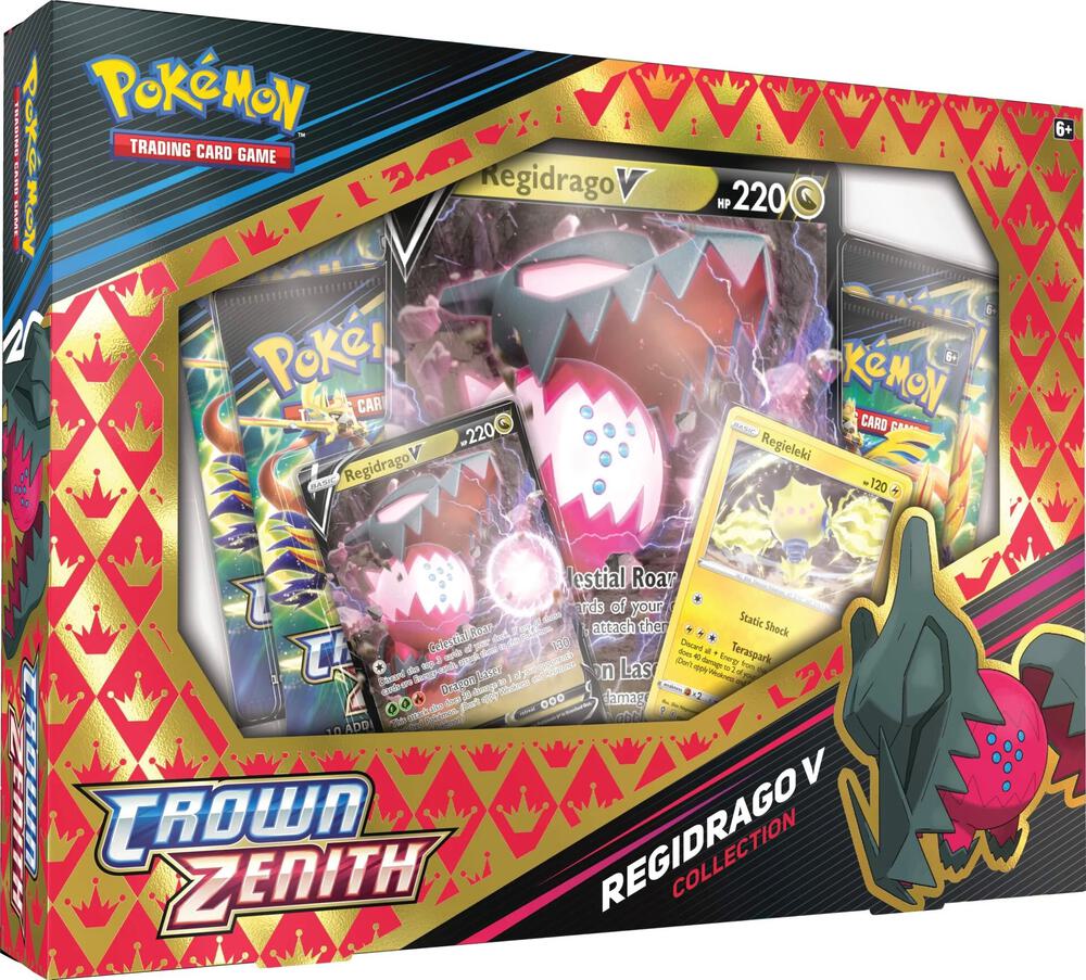 Pokemon Crown Zenith Regieleki V / Regidrago V Collection Box